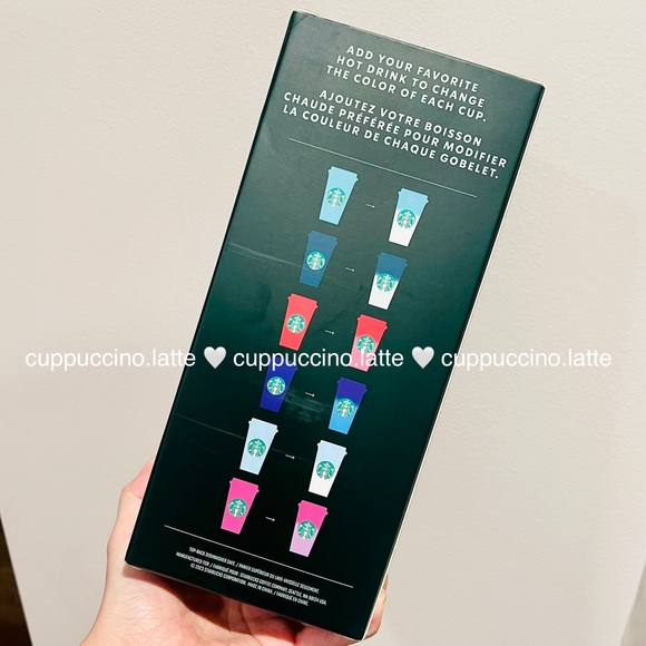 🌈NEW✨Starbucks 2023 Valentines ‘Reusable Color Changing Hot Cups Pack of 6” - Picture 7 of 9